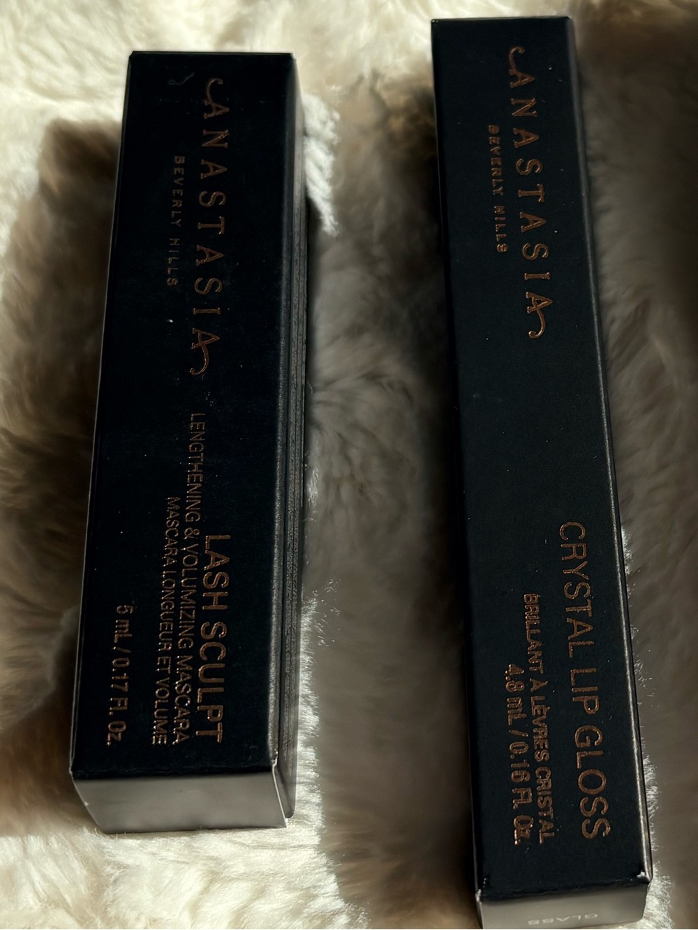 NIB Anastasia Beverly Hills Lash Sculpt (Black) & Crystal Lip Gloss (Clear)